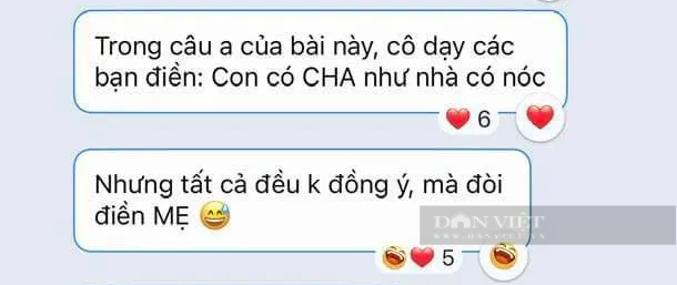 Cô giáo hỏi "Con có... như nhà có nóc", học sinh tiểu học bất ngờ điền 1 từ khiến ai cũng ôm bụng cười- Ảnh 2.