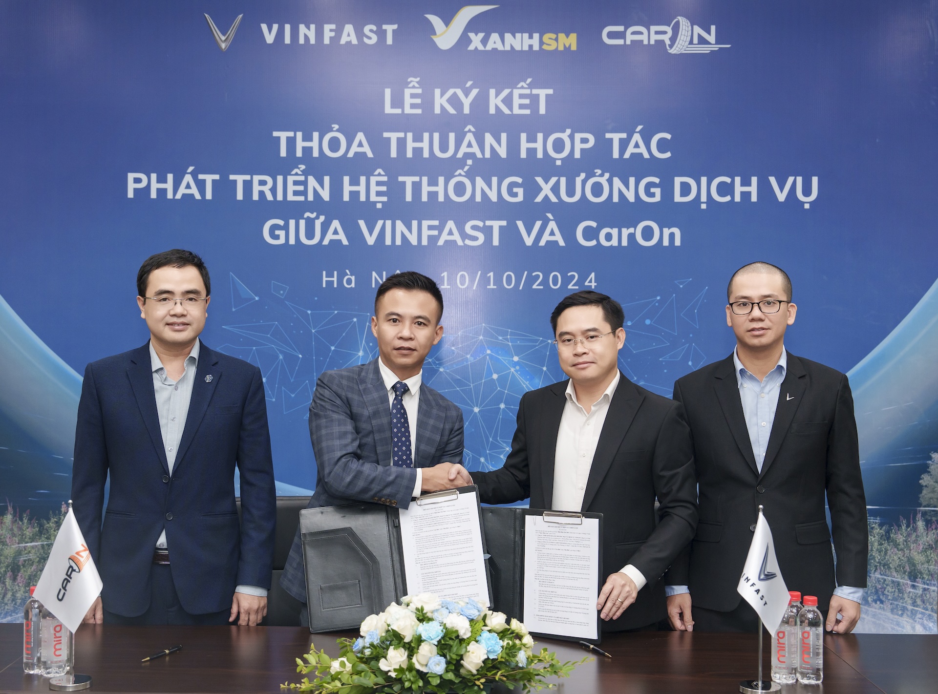 VinFast và CarOn hợp tác mở 10 xưởng dịch vụ xe điện trong tháng 10, mục tiêu thành lập 150 xưởng trên toàn quốc