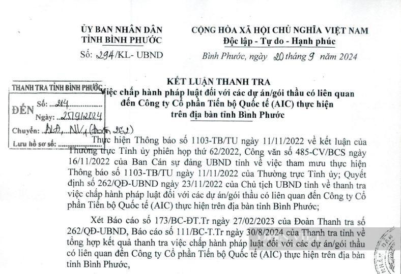 Nhóm doanh nghiệp của AIC thao túng 7 gói thầu mua sắm Bình Phước ra sao? - Ảnh 1.