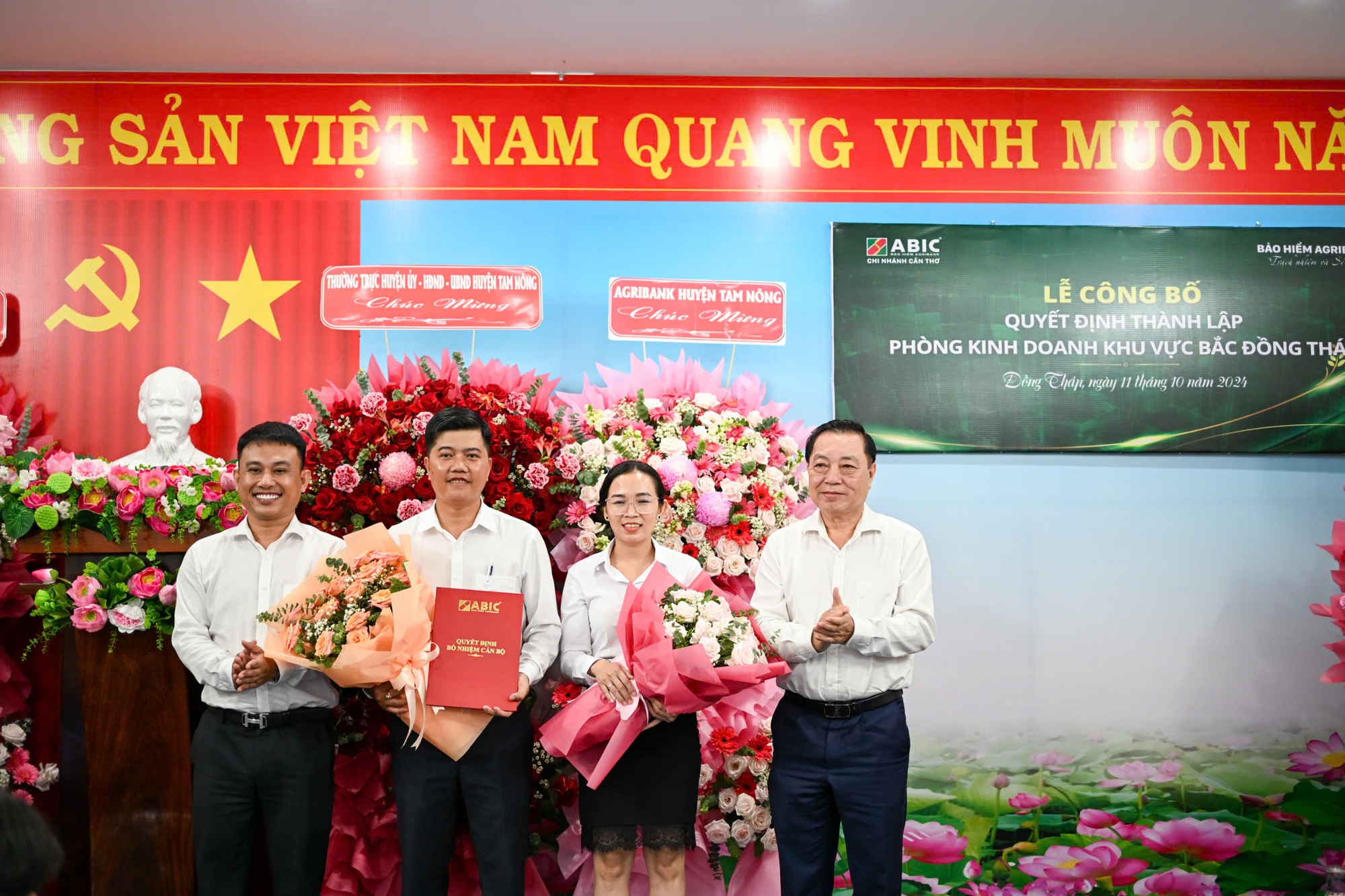 ABIC Chi nhánh Cần Thơ thành lập Phòng Kinh doanh Khu vực Bắc Đồng Tháp- Ảnh 1.