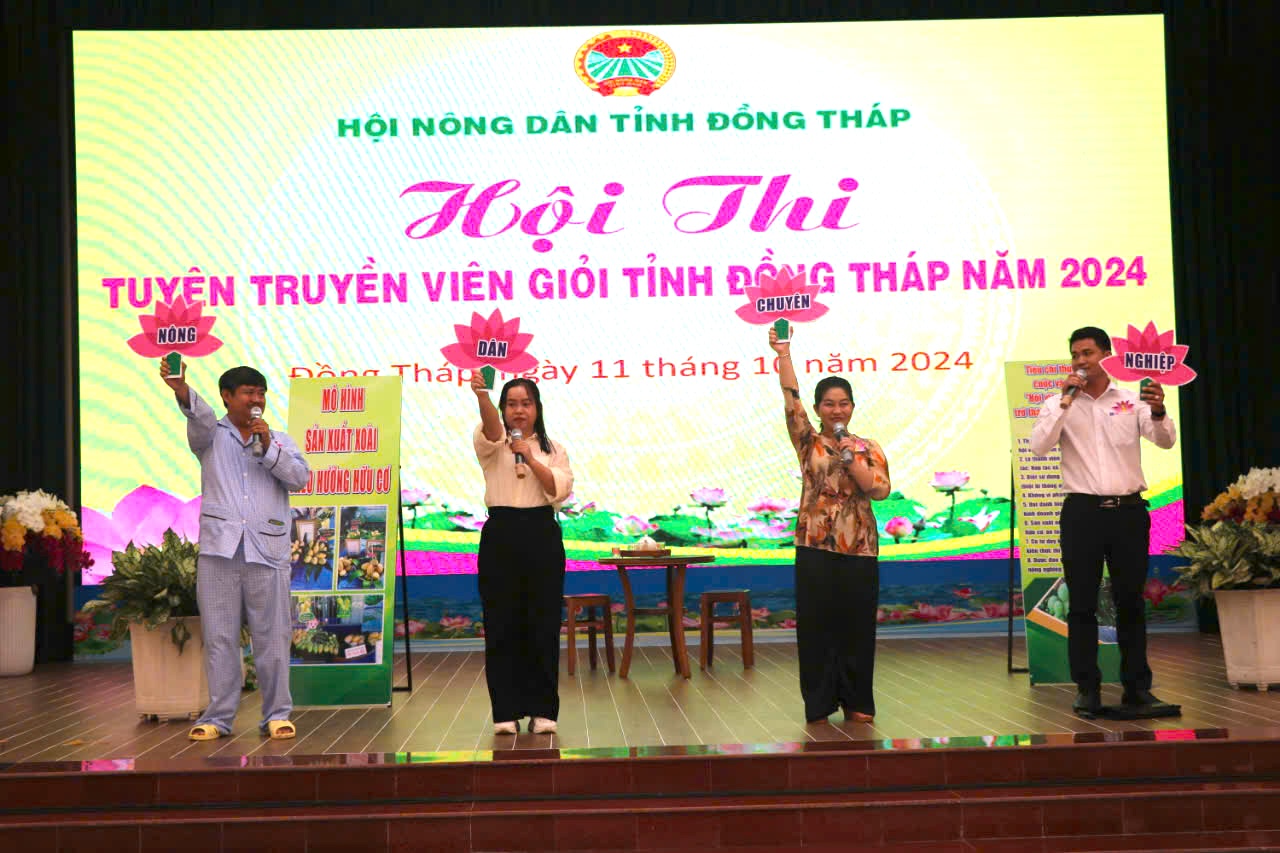 Sôi nổi tại hội thi tuyên truyền viên giỏi tỉnh Đồng Tháp năm 2024 - Ảnh 2.