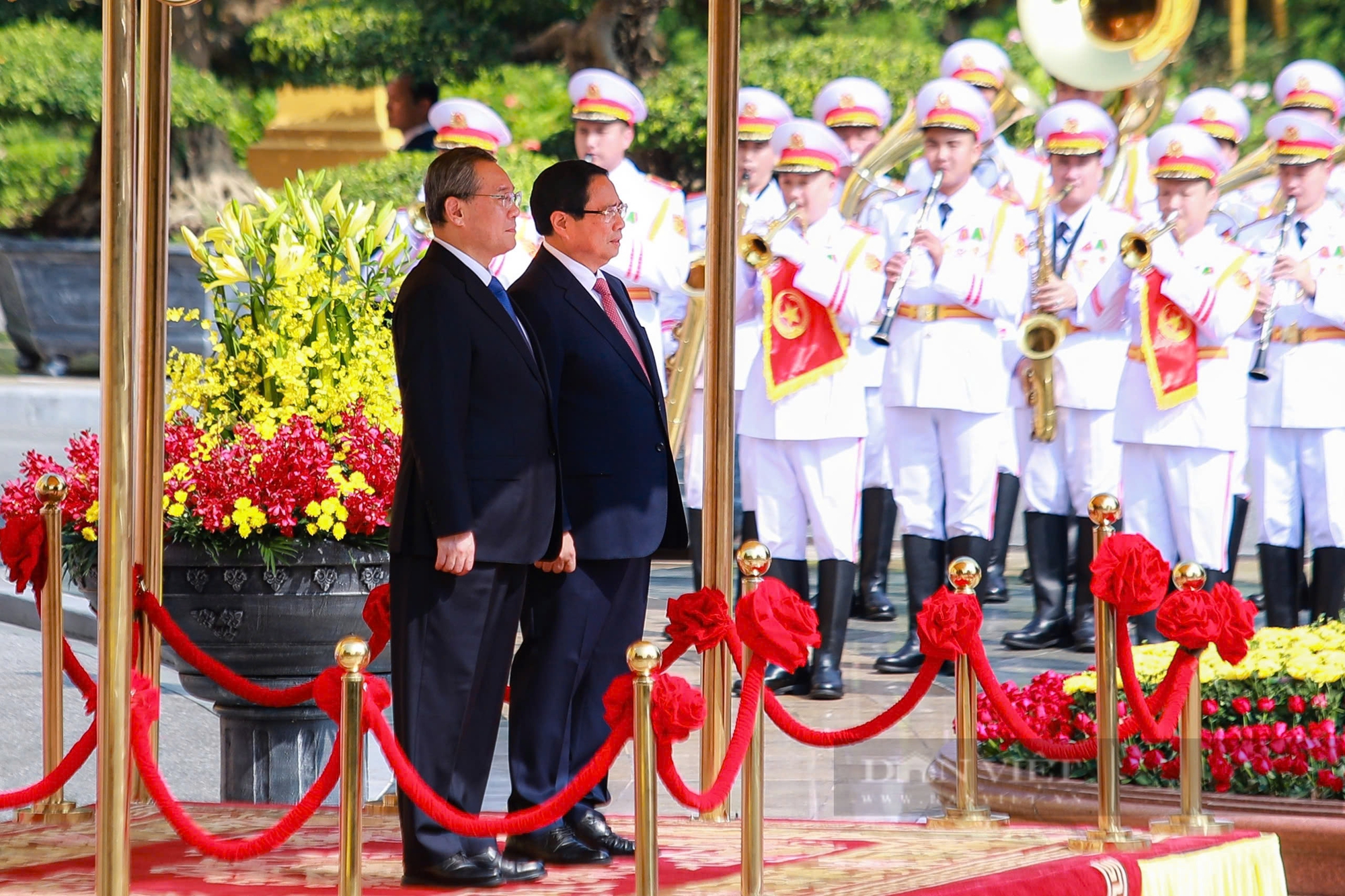 Hình ảnh Thủ tướng Phạm Minh Chính chủ trì Lễ đón chính thức Thủ tướng Trung Quốc Lý Cường - Ảnh 4.