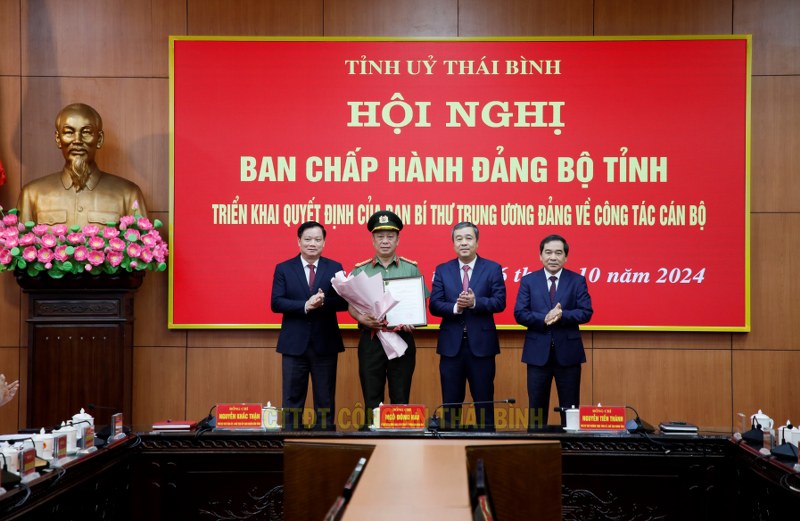 Ban Bí thư chỉ định chức vụ Đảng với Giám đốc Công an tỉnh Thái Bình- Ảnh 1.