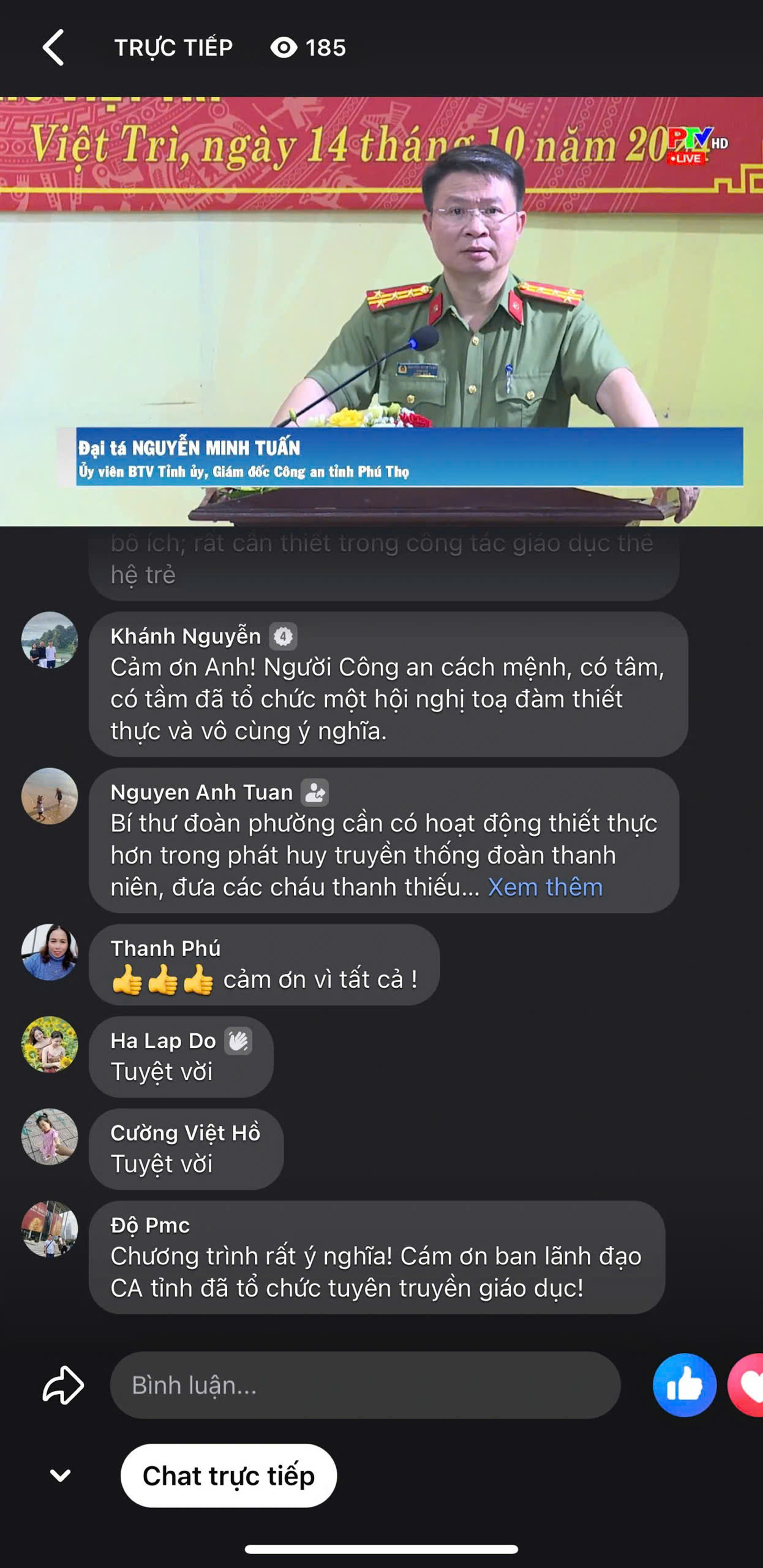 Phiên livestream đặc biệt của Giám đốc Công an tỉnh Phú Thọ- Ảnh 3.