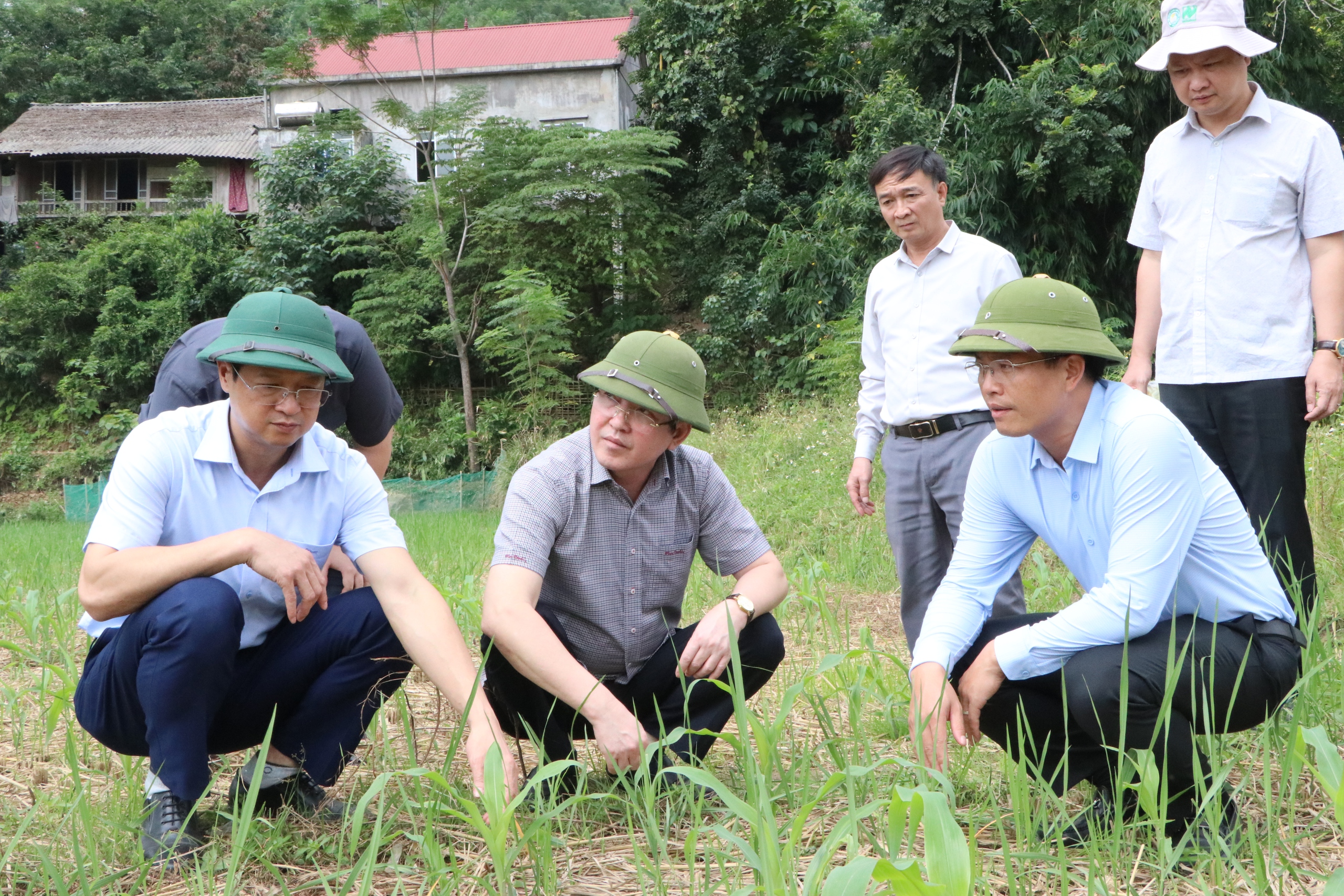 Chủ tịch Hội NDVN Lương Quốc Đoàn đến từng hộ dân ở Lào Cai để thăm, tặng quà để khắc phục hậu quả bão Yagi- Ảnh 20.