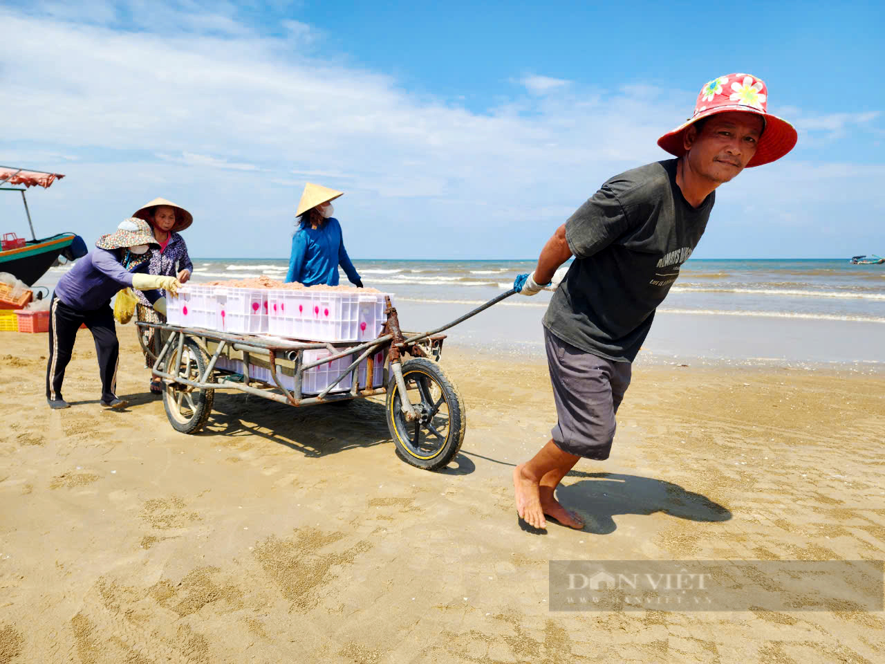 Ngư dân Hà Tĩnh trúng đậm mùa ruốc biển, bỏ túi tiền triệu sau mỗi chuyến ra khơi- Ảnh 4.