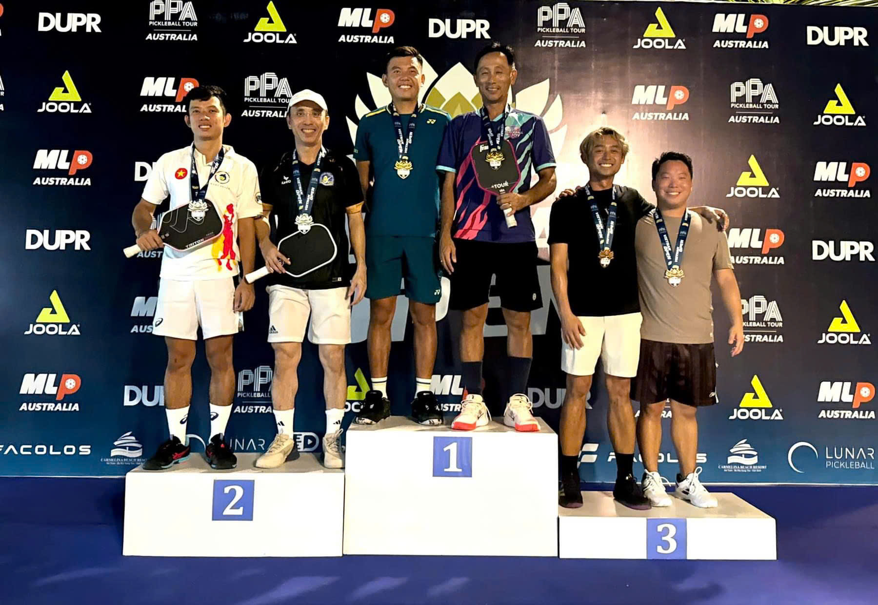 Team D-Joy “thắng lớn” tại giải đấu pickleball PPA Tour Australia - Việt Nam Open 2024 - Ảnh 3.