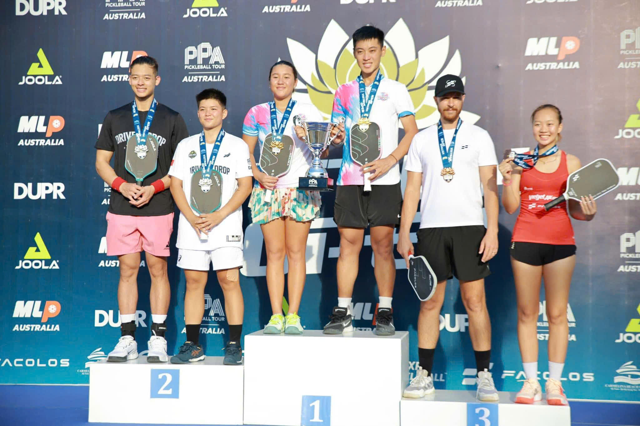 Team D-Joy “thắng lớn” tại giải đấu pickleball PPA Tour Australia - Việt Nam Open 2024 - Ảnh 4.