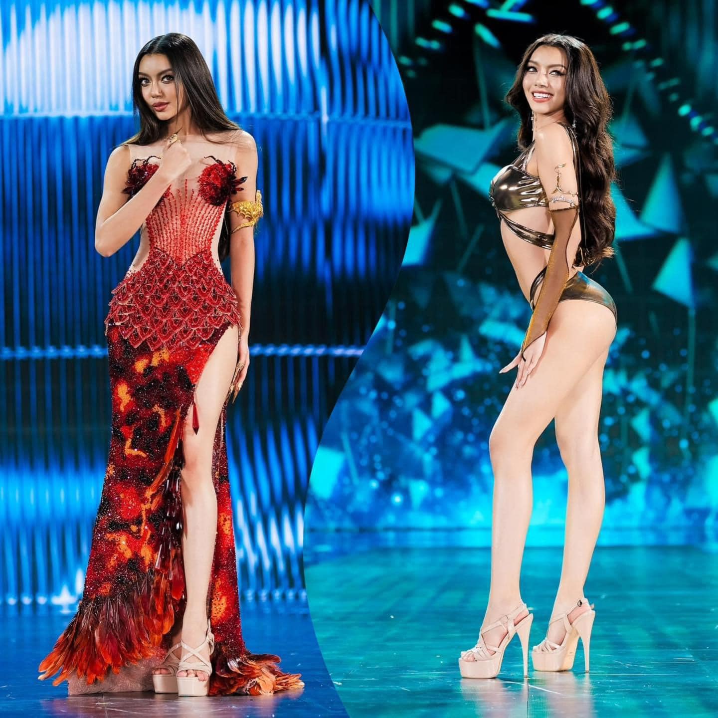 Chung kết Miss Grand International 2024: Hai đối thủ "đáng gờm" đang "vượt mặt" Võ Lê Quế Anh là ai? - Ảnh 3.