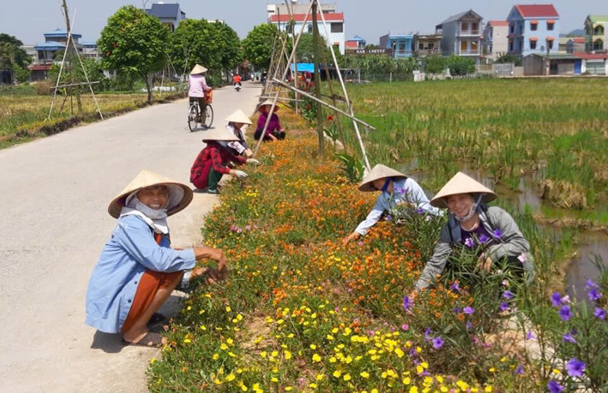 Xã anh hùng đạt chuẩn nông thôn mới kiểu mẫu - Ảnh 1.