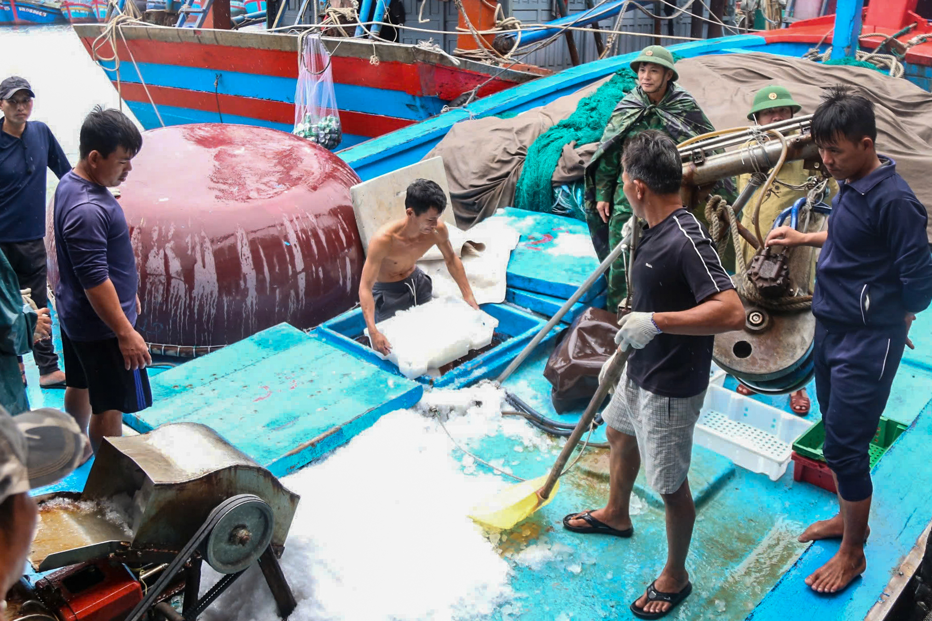 Bộ đội biên phòng Đà Nẵng huy động cán bộ, chiến sĩ giúp dân chống bão Trà Mi- Ảnh 5.