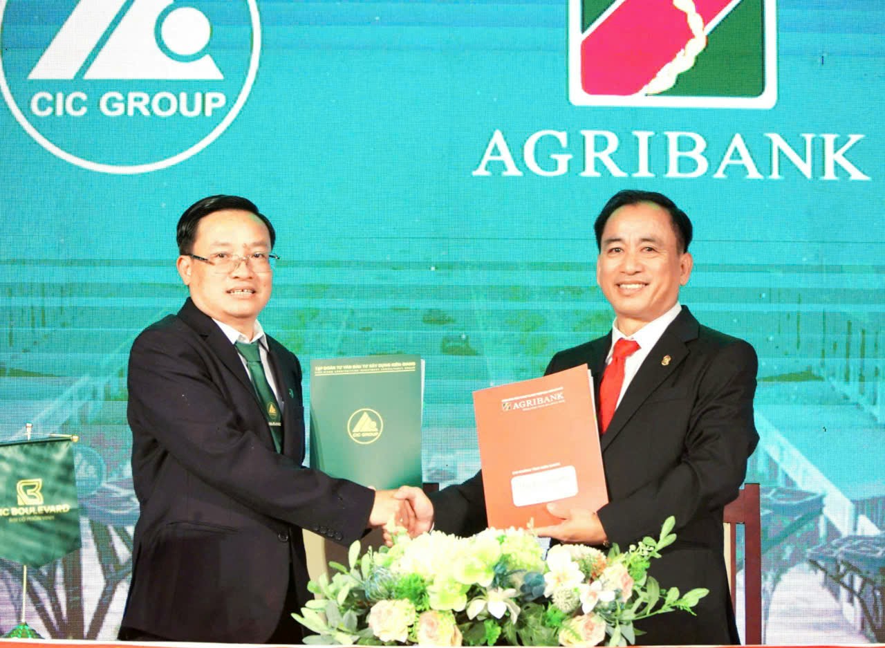 Agribank Chi nhánh tỉnh Kiên Giang ký kết hợp đồng tài trợ dự án nhà ở thương mại với CIC GROUP- Ảnh 1.