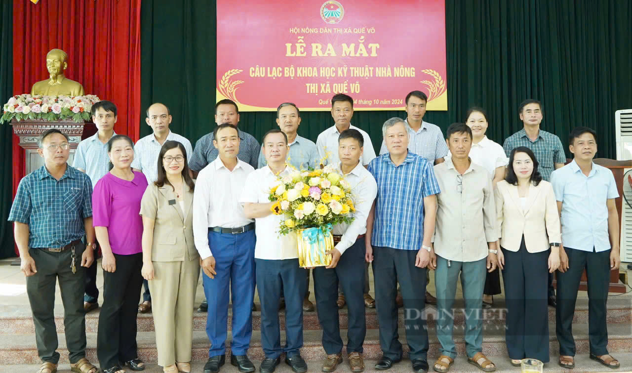 Hội Nông dân thị xã Quế Võ, Bắc Ninh ra mắt Câu lạc bộ "Khoa học kỹ thuật nhà nông" - Ảnh 1.