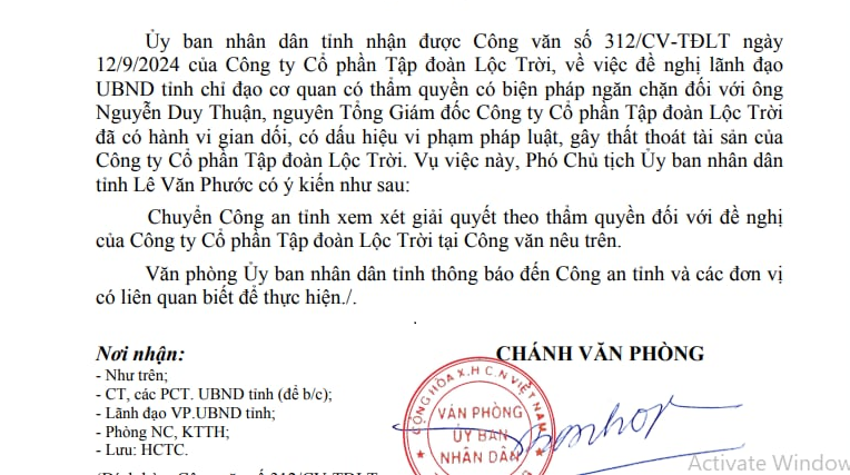 Lộc Trời tố cáo cựu CEO Nguyễn Duy Thuận gian dối, gây thất thoát tài sản - Ảnh 1.