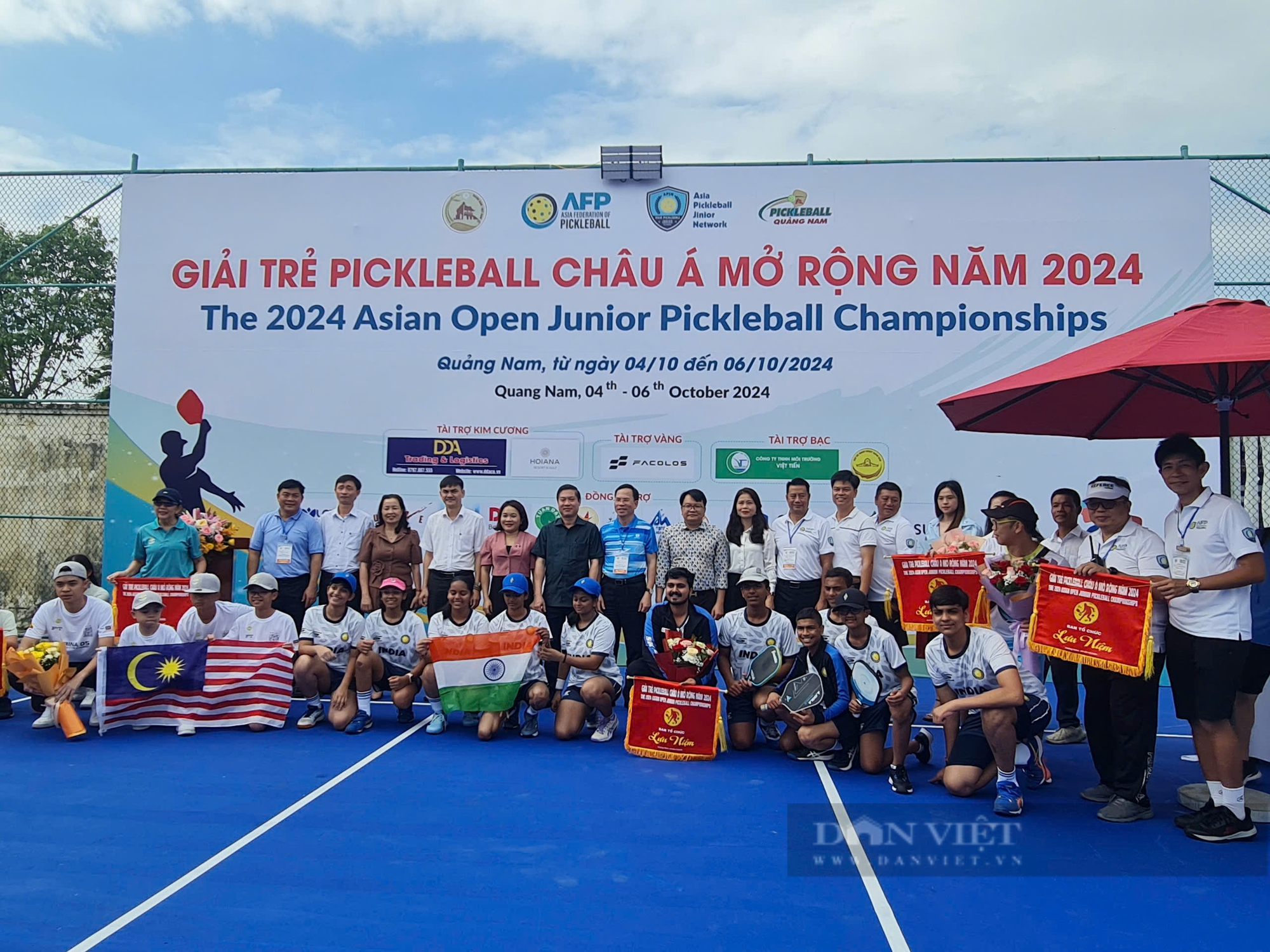 Những nhà thi đấu trẻ tranh tài giải Pickleball châu Á   - Ảnh 1.