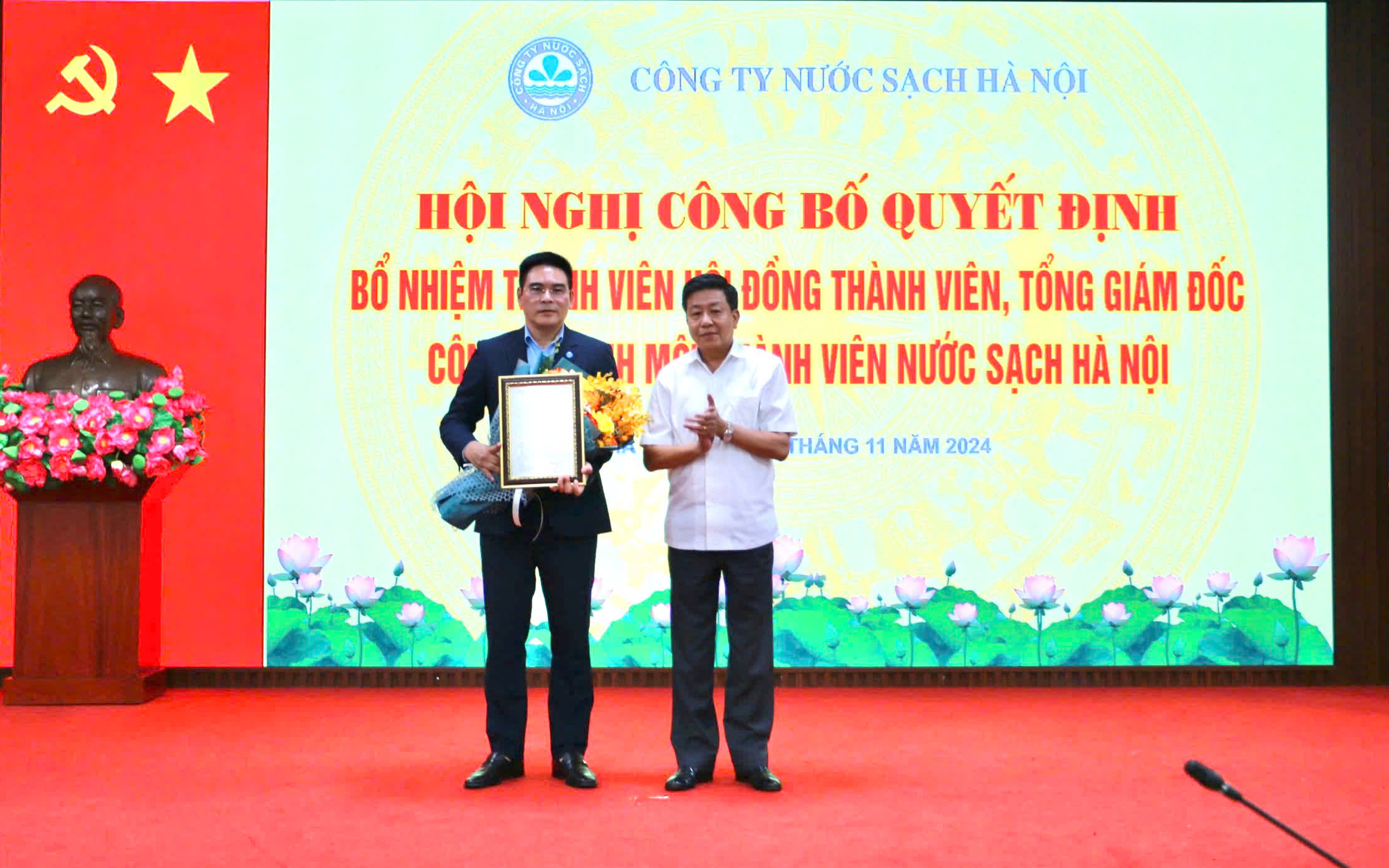 Chủ tịch Trần Sỹ Thanh bổ nhiệm Tổng Giám đốc Công ty Nước sạch Hà Nội- Ảnh 1.