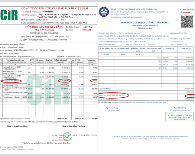 Công ty CIR thu khống phí bảo vệ môi trường chung cư ở Hà Nội suốt 4 năm (Bài 1)- Ảnh 3.