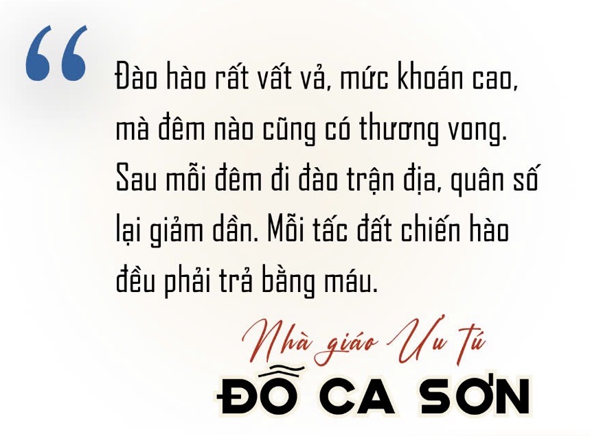 Nhà giáo Ưu tú Đỗ Ca Sơn: Ký ức về những chiến hào “máu thịt trộn bùn non”- Ảnh 2.