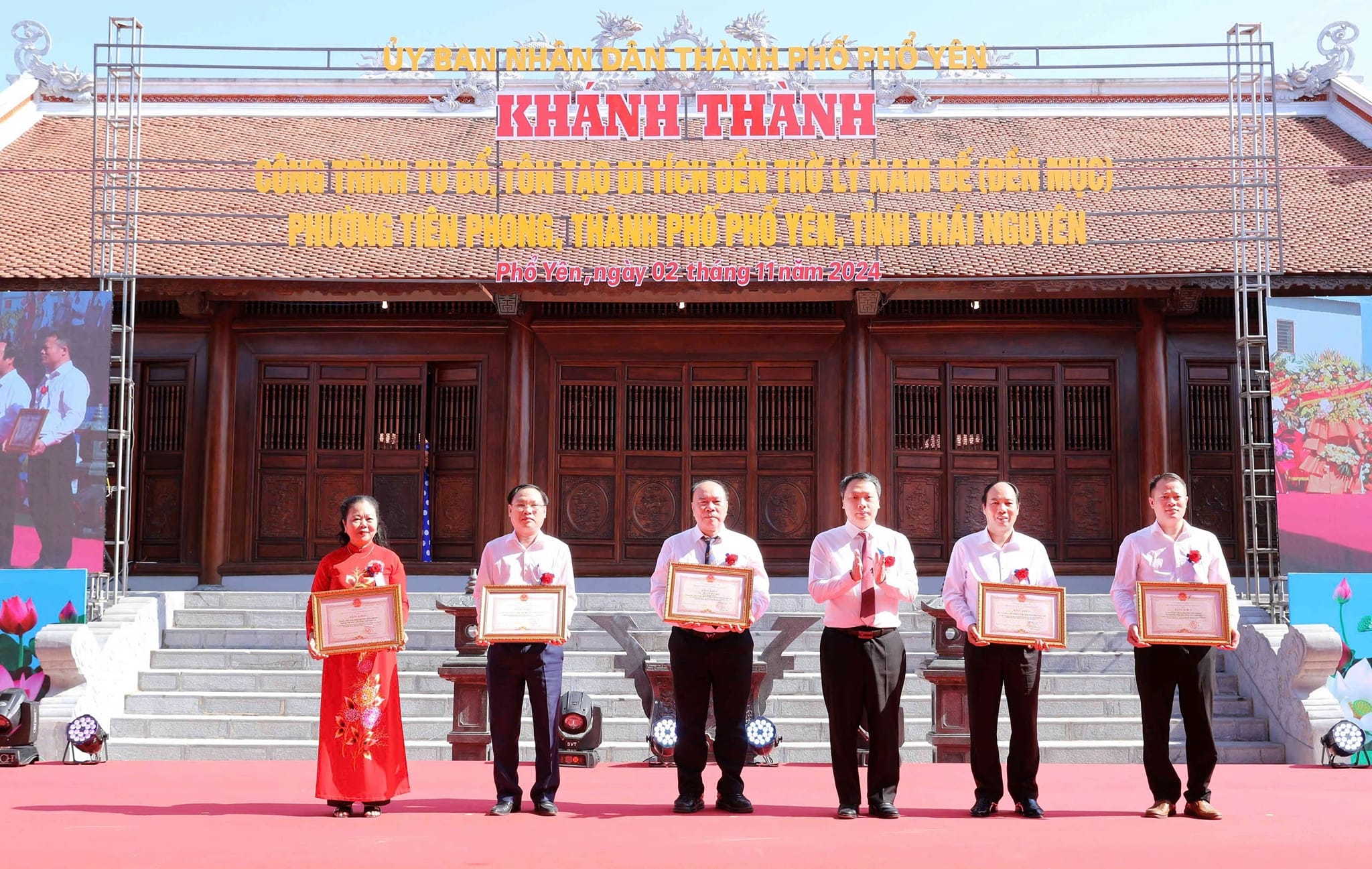 Thái Nguyên: Khánh thành công trình tu bổ, tôn tạo Di tích đền thờ vua Lý Nam Đế - Ảnh 3.