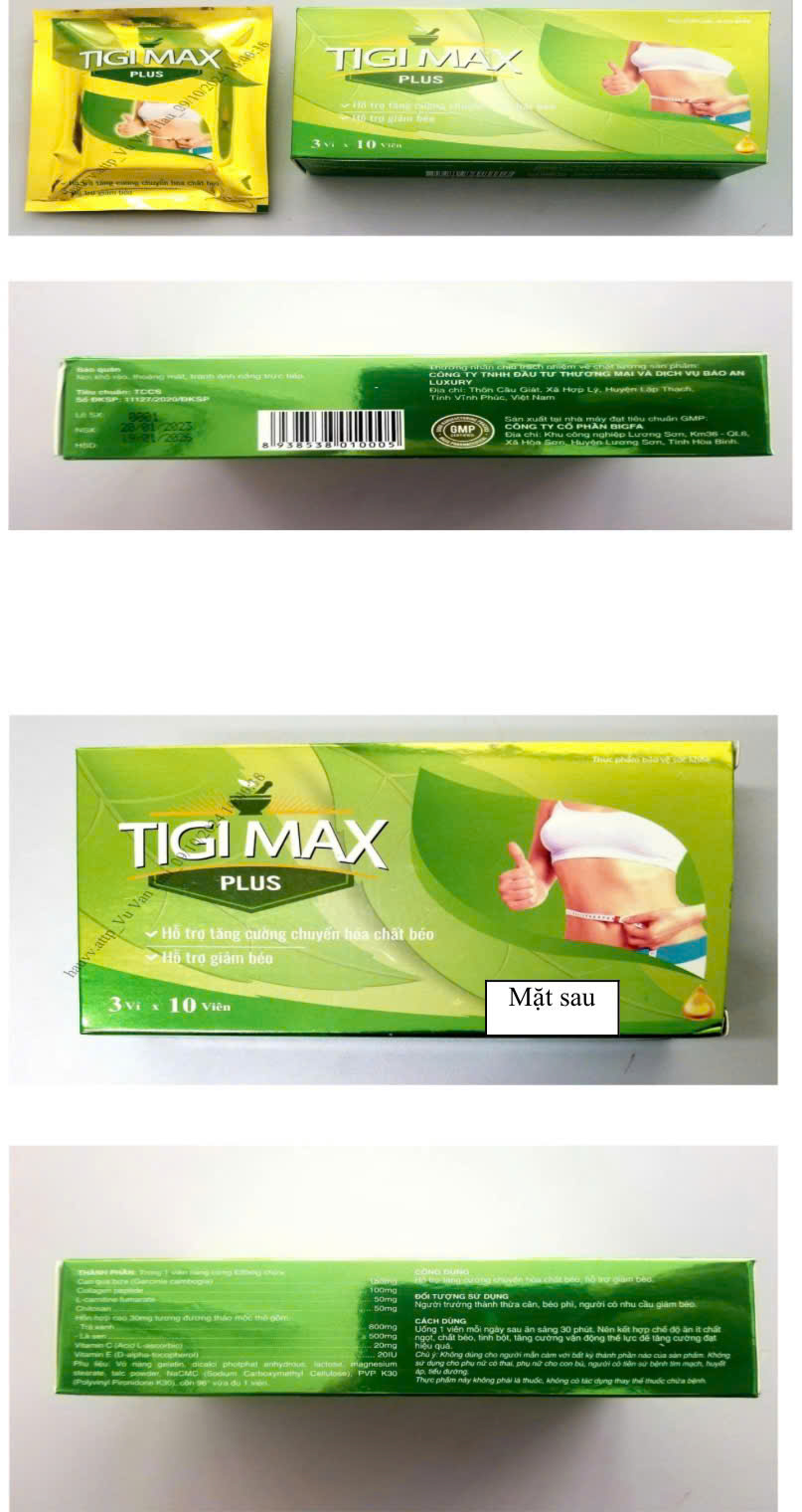 Cảnh báo thực phẩm bảo vệ sức khỏe TIGI MAX PLUS chứa chất cấm- Ảnh 1.