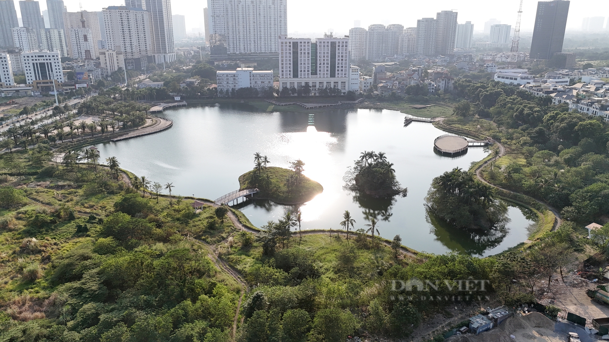 Thực trạng công viên "bỏ hoang" nhiều năm được Chủ tịch Hà Nội nhắc nhở hoàn thành trước Tết - Ảnh 2.