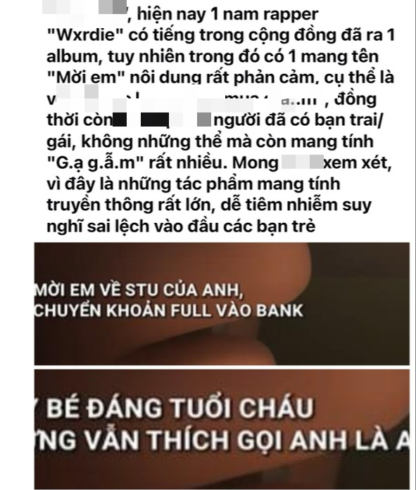 Đưa chuyện quan hệ tình dục vào nhạc rap, rapper Wxrdie bị tố dung tục- Ảnh 1.