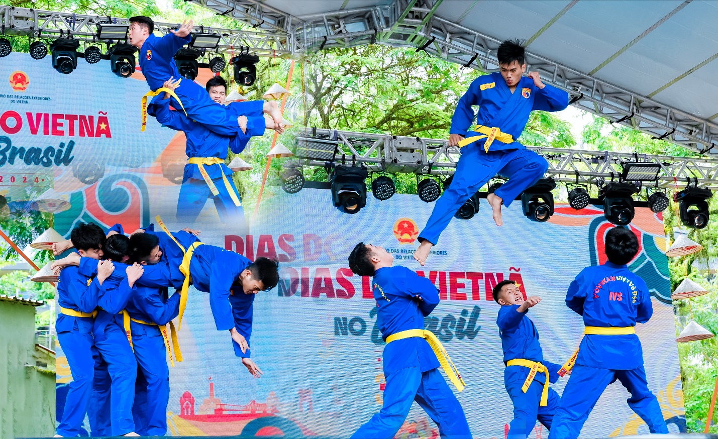 Học sinh IVS phô diễn tuyệt kỹ Vovinam và múa rồng truyền thống Việt Nam tại Brazil - Ảnh 4.