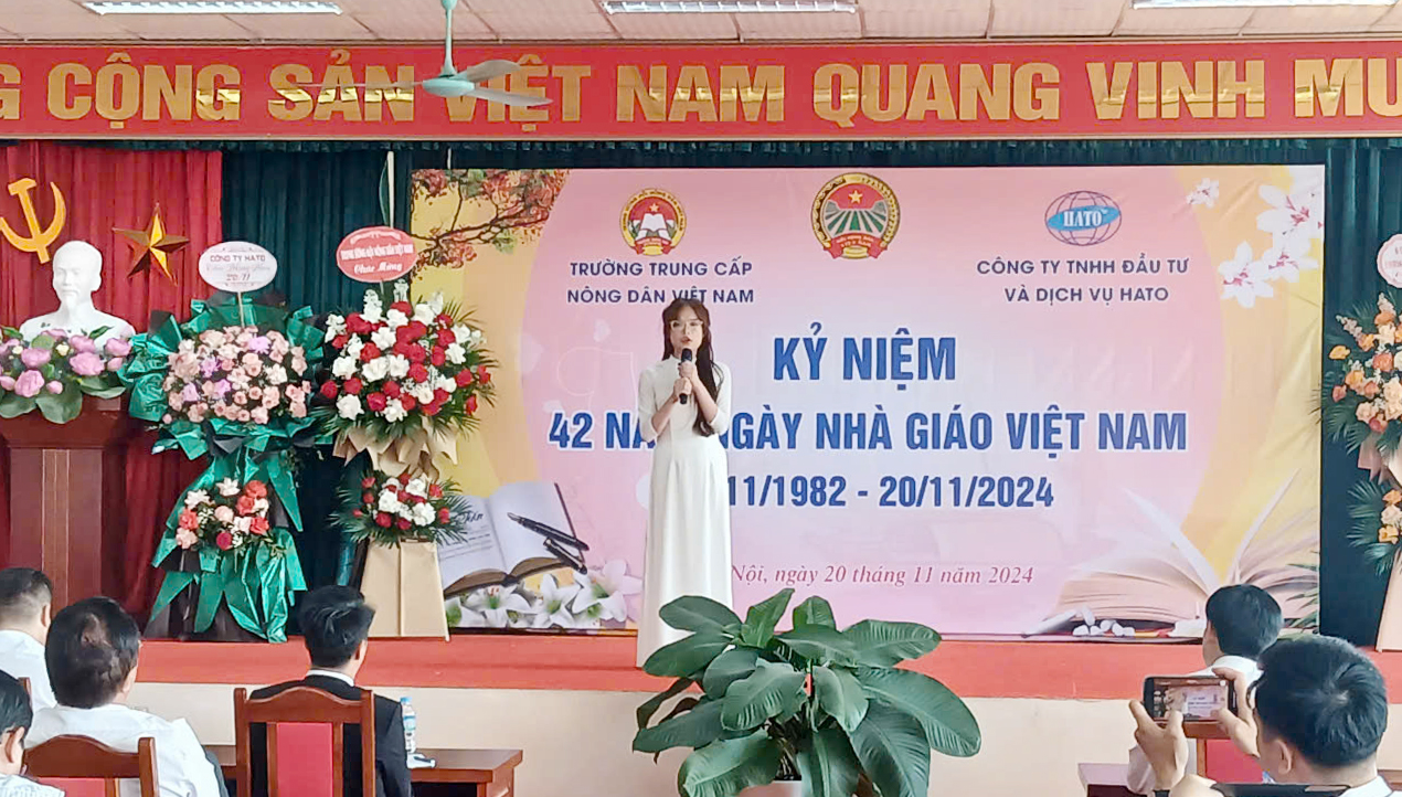 Trường Trung cấp Nông dân Việt Nam tôn vinh truyền thống tôn sư trọng đạo - Ảnh 5.