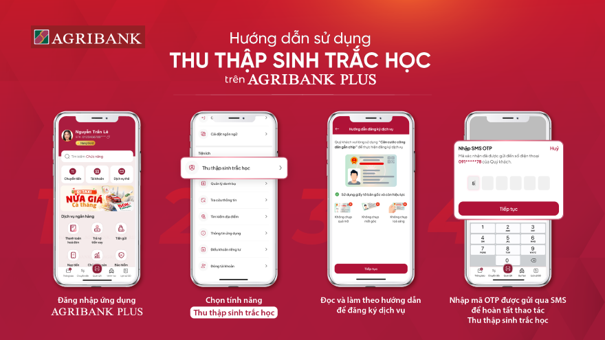 Agribank Hỗ Trợ Khách Hàng Hoàn Tất Thu Thập Sinh Trắc Học Để Đảm Bảo Giao Dịch An Toàn