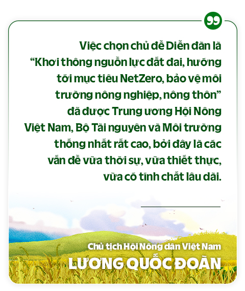 Chủ tịch Hội NDVN Lương Quốc Đoàn: Lắng nghe nông dân nói để khơi thông nguồn lực đất đai, chuyển đổi xanh, bền vững - Ảnh 8.