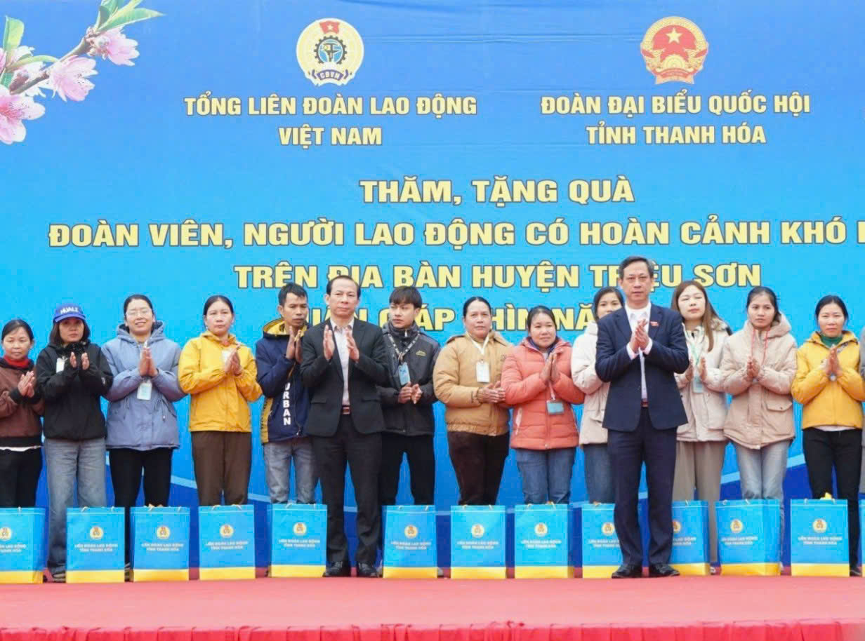 Liên đoàn Lao động tỉnh Thanh Hóa: Ưu tiên lo Tết cho đoàn viên, công nhân lao động có hoàn cảnh khó khăn - Ảnh 3.