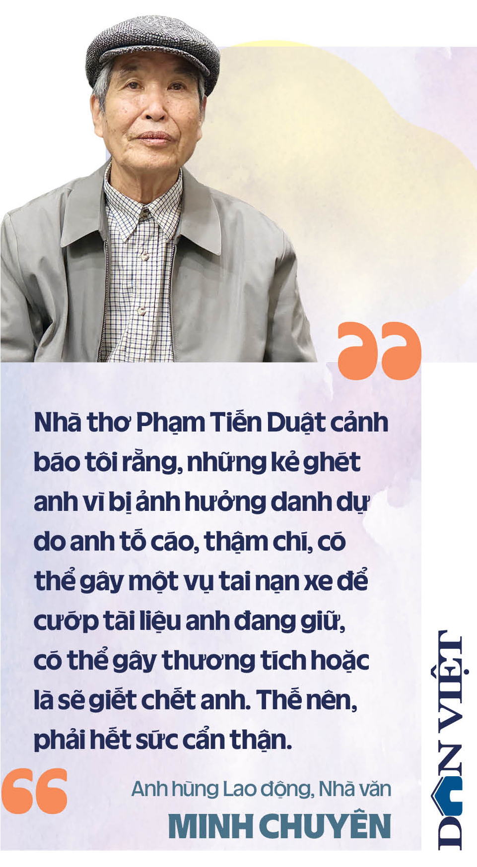 Anh hùng Lao động, Nhà văn Minh Chuyên: Sẵn sàng chết để bảo vệ lẽ phải cho nhân vật của mình - Ảnh 9.