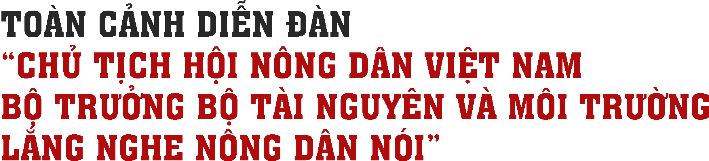 Diễn đàn Chủ tịch Hội Nông dân Việt Nam - Bộ trưởng Bộ Tài nguyên Môi trường Lắng nghe nông dân nói - Ảnh 1.