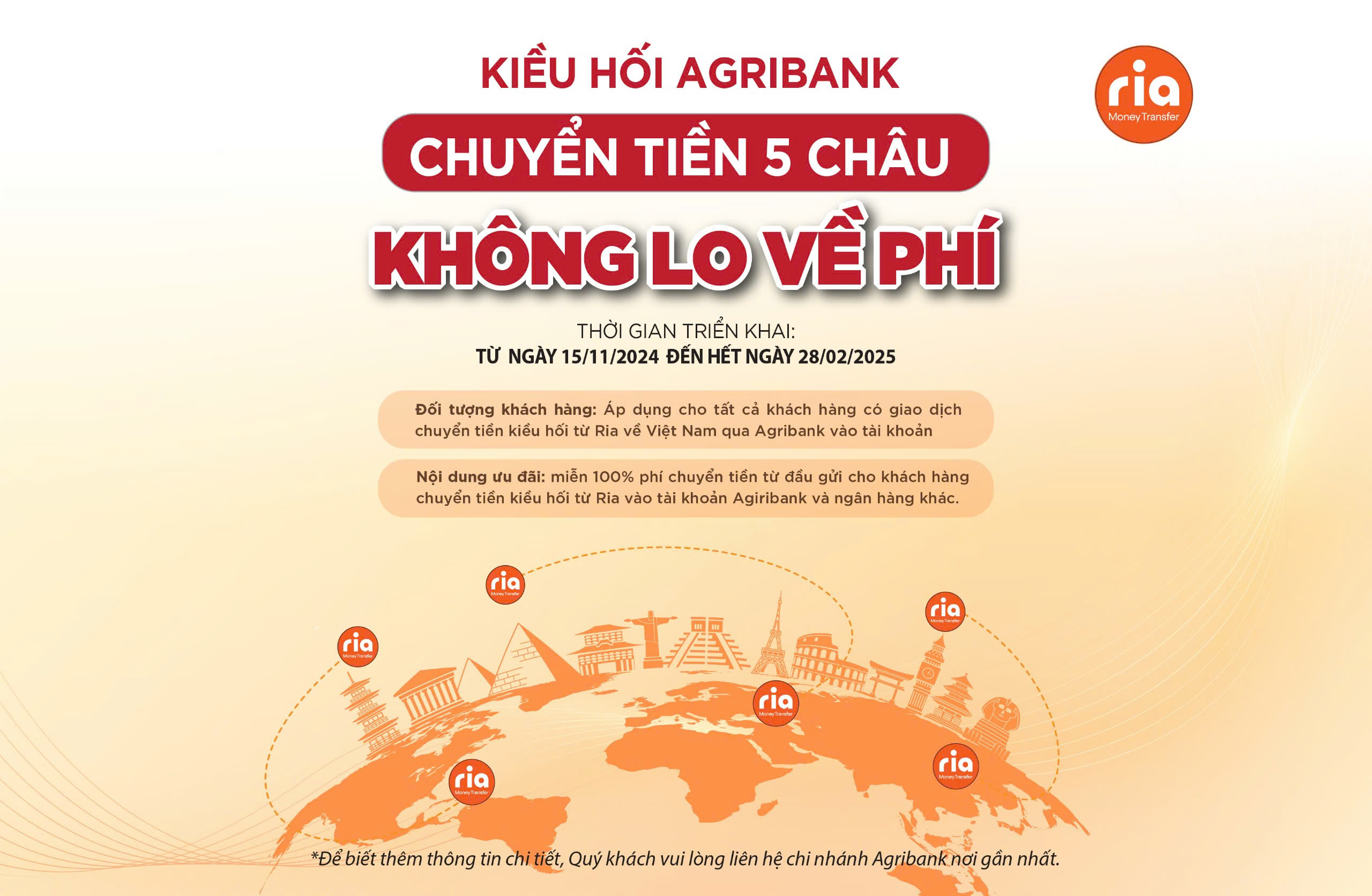 Agribank ra mắt chương trình khuyến mại hấp dẫn: Miễn phí chuyển tiền kiều hối Ria về Việt Nam