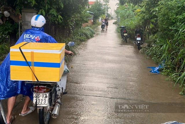 Quảng Ngãi cho lực lượng đưa thực phẩm đến tận nhà người dân vùng ngập bên sông Trà Câu- Ảnh 1.