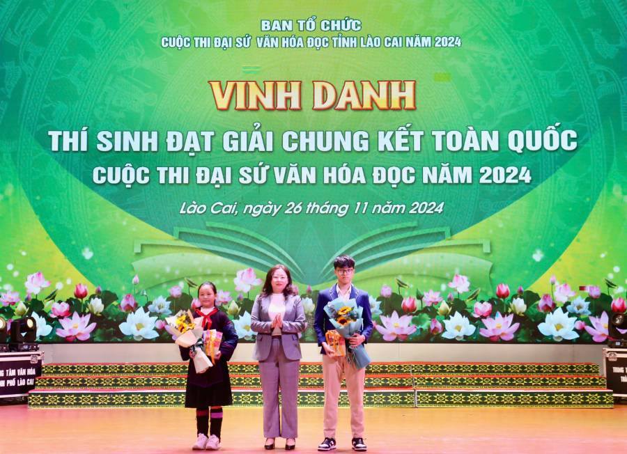 Trao giải Cuộc thi Đại sứ Văn hóa đọc tỉnh Lào Cai năm 2024  - Ảnh 2.