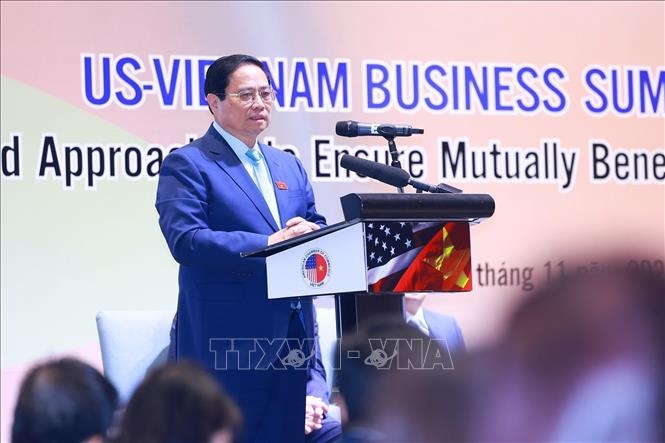 Thủ tướng Phạm Minh Chính kêu gọi doanh nghiệp Hoa Kỳ tiếp tục tăng cường hợp tác, đầu tư vào Việt Nam - Ảnh 1.