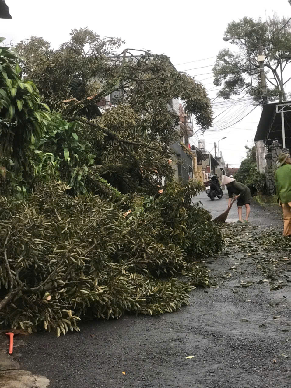 Sau cơn mưa lớn hàng giờ, người dân TP.Bảo Lộc lội bì bõm vì ngập nặng- Ảnh 7.