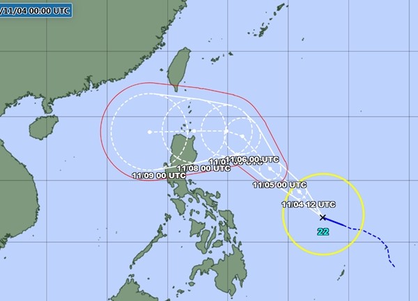 Một cơn bão hình thành gần Philippines, có khả năng đi vào Biển Đông trở thành cơn bão số 7 - Ảnh 1.