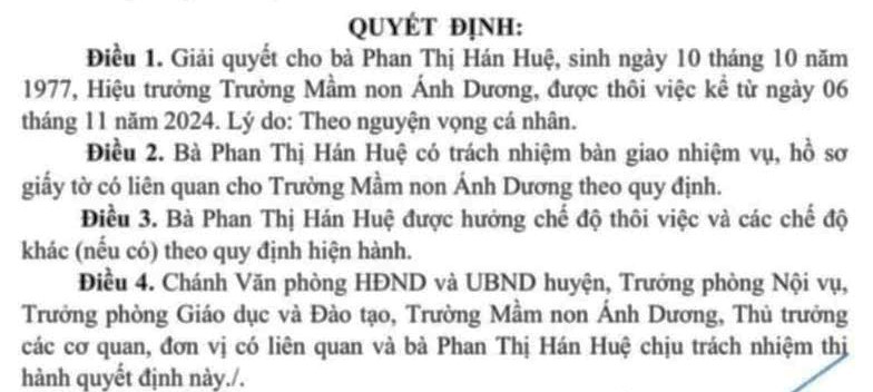 Cho nghỉ việc hiệu trưởng trường mầm non lùm xùm về khẩu phần ăn ở Bà Rịa - Vũng Tàu - Ảnh 1.