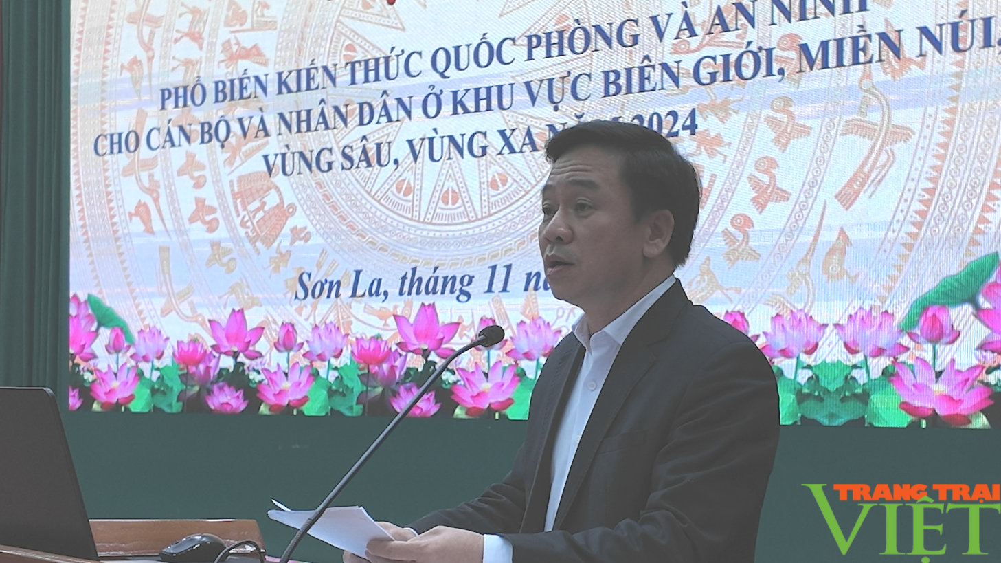 Sơn La: Hội nghị Phổ biến kiến thức quốc phòng và an ninh cho cán bộ, người dân ở khu vực biên giới - Ảnh 6.