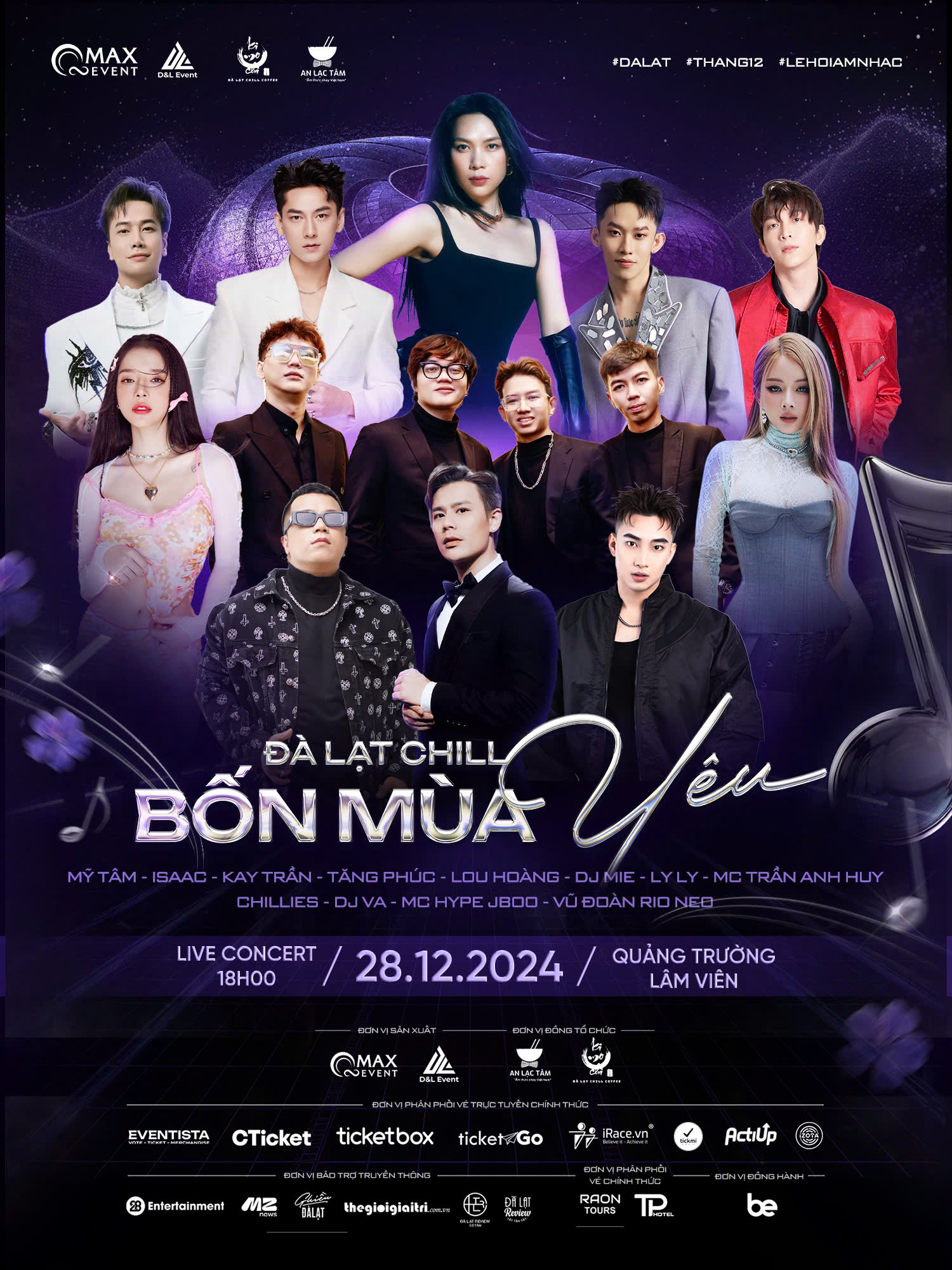 Mỹ Tâm, Dj Mie... sẽ tạo điểm nhấn tại Festival hoa Đà Lạt với Concert Đà Lạt Chill – Bốn Mùa Yêu- Ảnh 1.