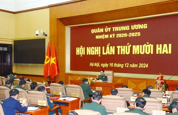 Quân ủy Trung ương cho ý kiến dự thảo Nghị định Quy định chức vụ, chức danh cấp tướng- Ảnh 1.