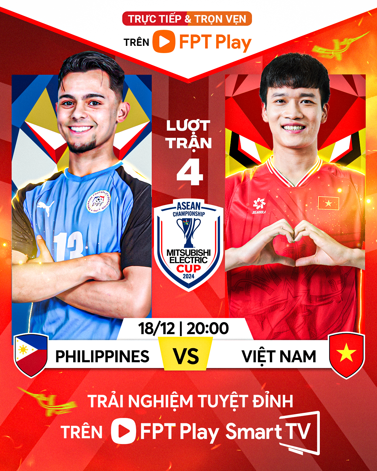 Philippines vs Việt Nam (20h ngày 18/12): Thẳng tiến vào bán kết - Ảnh 1.