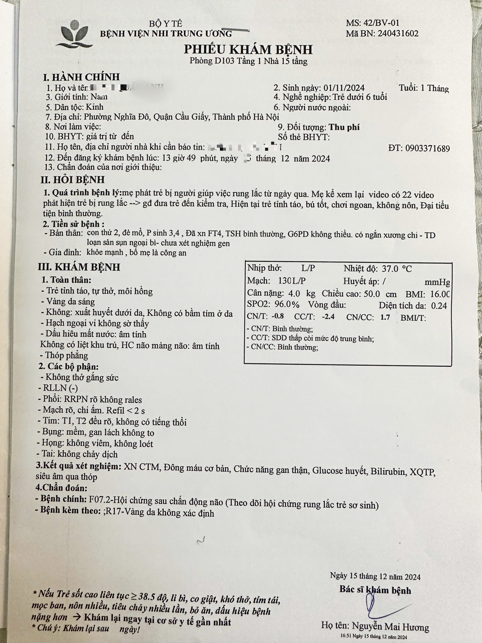 Vụ bé trai hơn 1 tháng tuổi nghi bị bảo mẫu bạo hành: Lãnh đạo quận Cầu Giấy yêu cầu xử lý nghiêm- Ảnh 2.