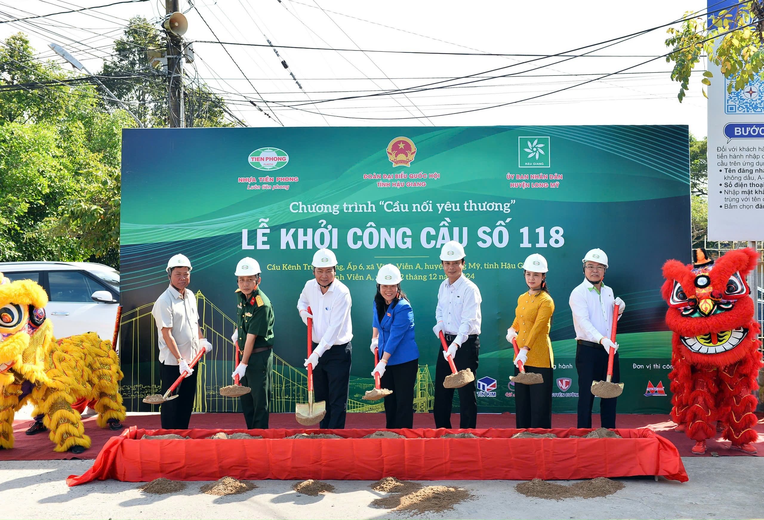 Nhựa Tiền Phong khởi công Cầu nối yêu thương số 118 tại tỉnh Hậu Giang- Ảnh 1.