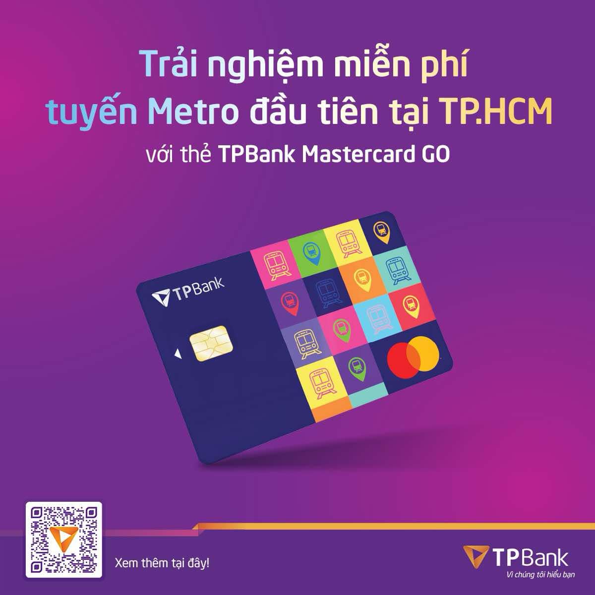 Trải nghiệm miễn phí tuyến metro đầu tiên tại TP.HCM với thẻ TPBank Mastercard GO - Ảnh 1.