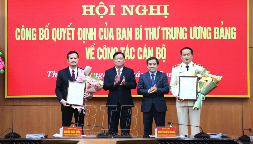 Ban Bí thư chỉ định nhân sự tại Thái Bình - Ảnh 1.