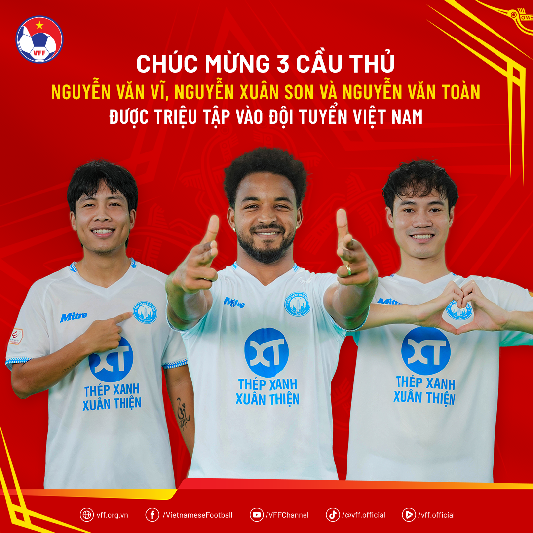 3 cầu thủ Thép xanh Nam Định lên ĐT Việt Nam, gồm những ai? - Ảnh 2.