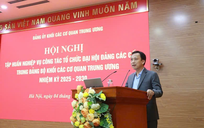 Đảng ủy cơ quan TƯ Hội Nông dân Việt Nam tham gia tập huấn nghiệp vụ công tác tổ chức đại hội Đảng các cấp - Ảnh 1.